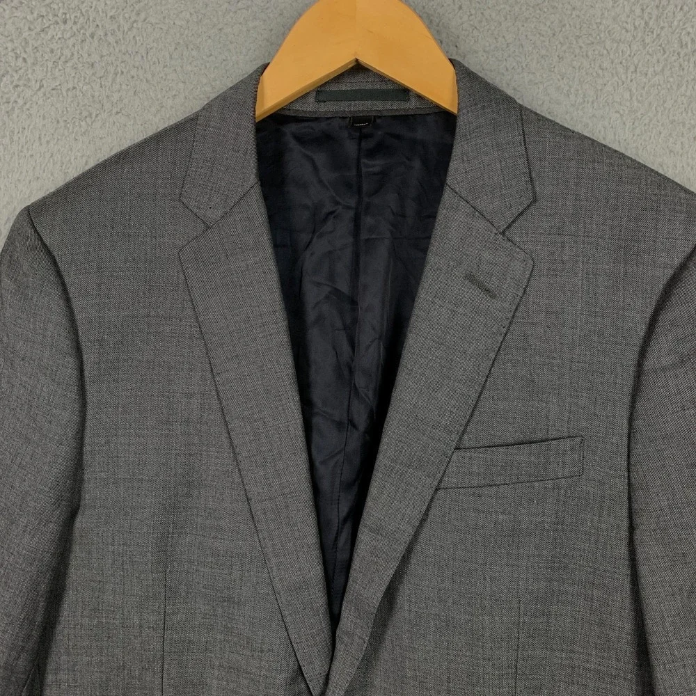 J.Crew Ludlow Suit Jacket Blazer 38S Gray Slim Fit Italian Tollegno Wool $425‎